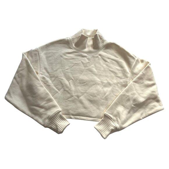 ALO Yoga Cropped Serenity Coverup in Ivory